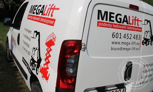 fiat Fiorino Mega MTZ Lift foloia ploterowa wycinanka monomeryczna 1