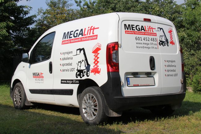 fiat Fiorino Mega MTZ Lift foloia ploterowa wycinanka monomeryczna  4