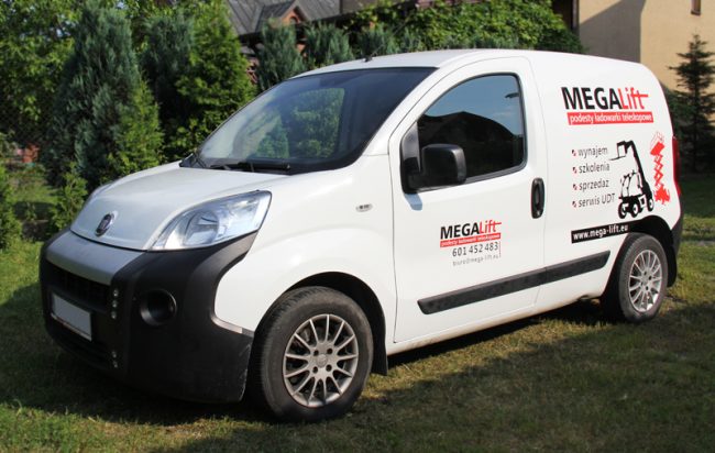fiat Fiorino Mega MTZ Lift foloia ploterowa wycinanka monomeryczna  5
