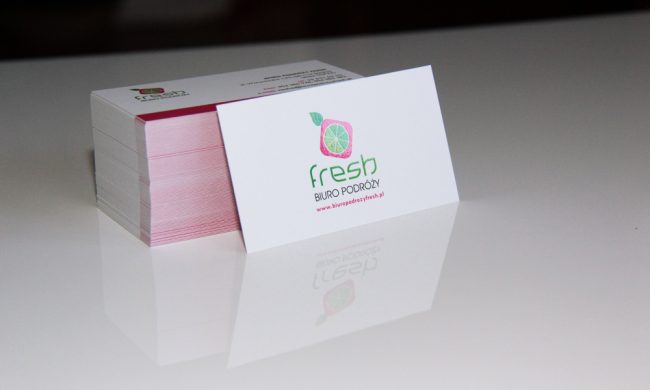 wizytowki FRESH folia mat lakier punktowy wybiorczy UV 1