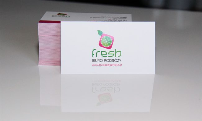 wizytowki FRESH folia mat lakier punktowy wybiorczy UV 2