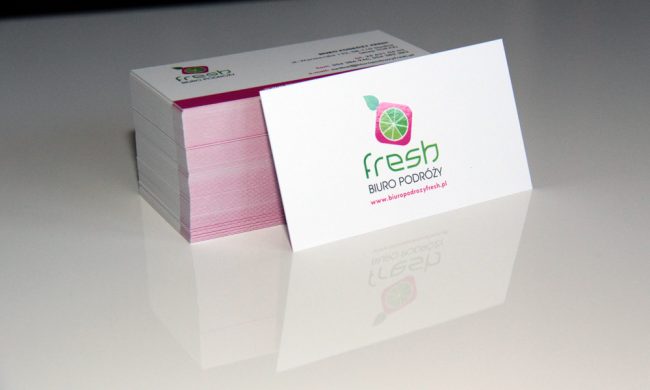 wizytowki FRESH folia mat lakier punktowy wybiorczy UV 3