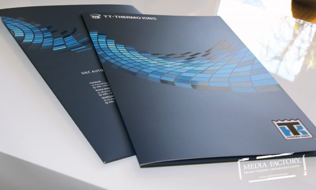 teczki A4 folia mat lakier UV THERMO KING 8