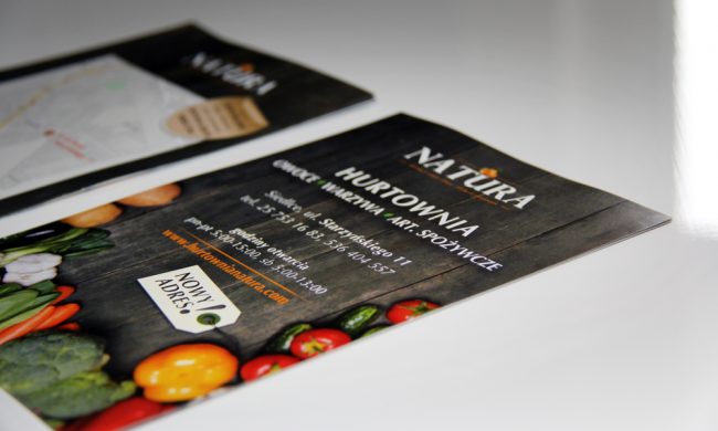 ulotki A5 NATURA 130 gram kreda 2