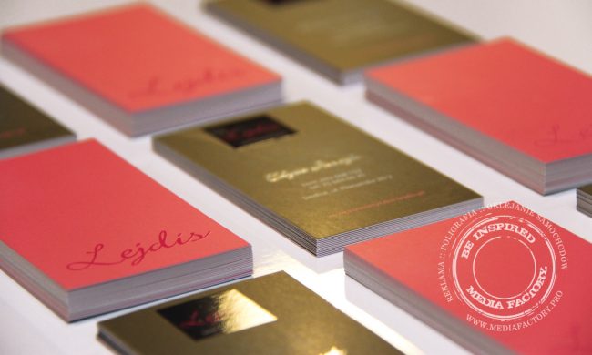 wizytowka Lejdis folia mat lakier UV 1