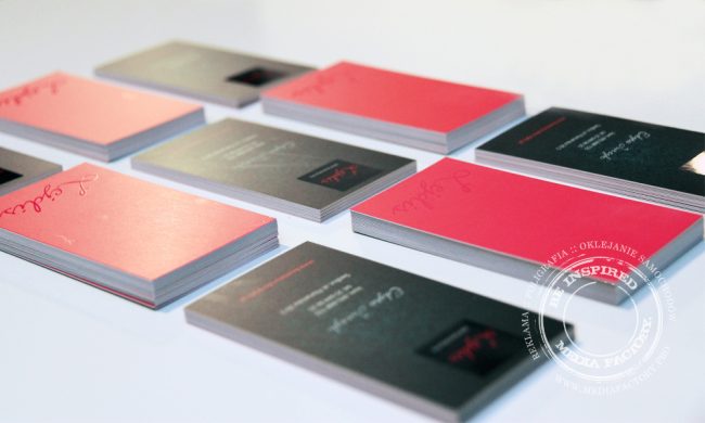 wizytowka Lejdis folia mat lakier UV  2