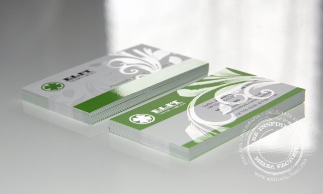 wizytowki ELIT folia mat lakier punktowy UV 1