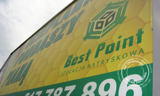 tablica ocynk baner frontlit 510g BEST POINT 1