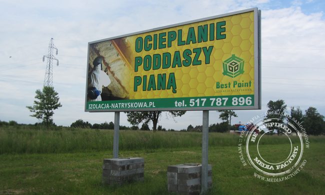 tablica ocynk baner frontlit 510g BEST POINT 2