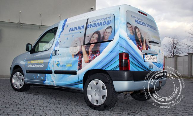 Citeroen Berlingo Pralnie dywanow folia polimerowa laminat projekt 4