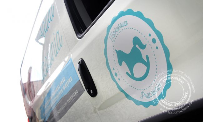 fiat Doblo Turkusowa Pracownia oklejenie folia 5