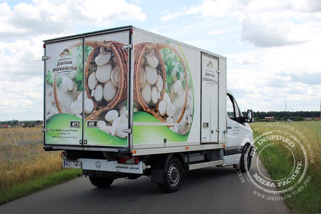 Mercedes Sprinter Swieza Pieczarka folia polimerowa laminat projekt ploter 3