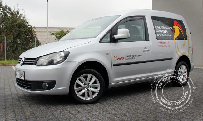 VW Caddy AVES weterynarz polimerowa folia ploterowa wycinanka 7