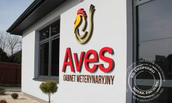 Logo on the building