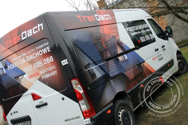 Opel Movano Traf Dach folia polimerowa laminat projekt ploter 2