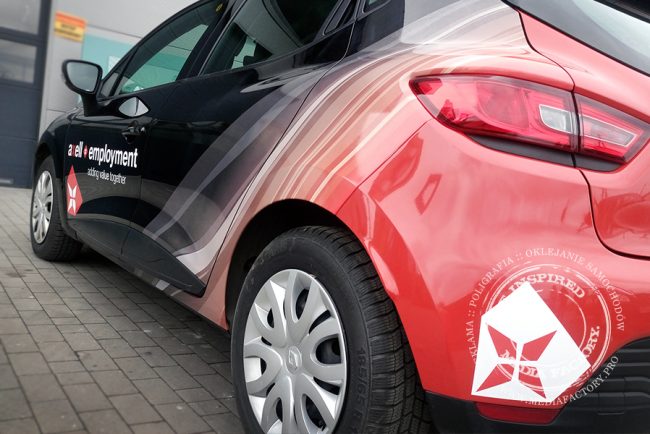 Renault Clio AXELL folia polimerowa ploterowa druk oklejanie wycinanka 1