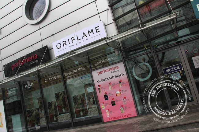 kaseton ORIFLAME LED sciecacy aluminium profil druk na winylu 1