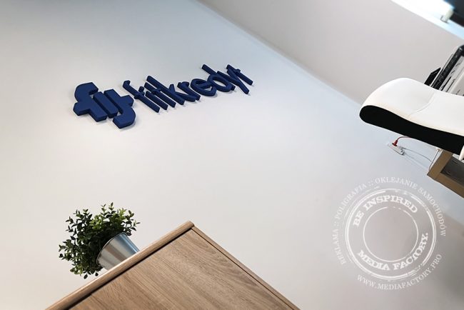 logotyp styrodur 3d fitkredyt malowane literki 2