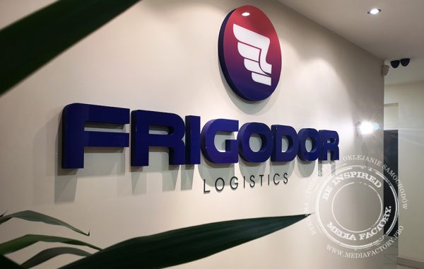 Logotyp 3D ze styroduru – Frigodor